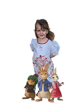 Load image into Gallery viewer, Colour with character - Little girl drawn with Peter rabbit - Color drawing -drawings and portraits from your photos - drawking.com - Drawking