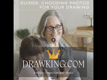 Load and play video in Gallery viewer, Color Portrait with pets/animals (with a drawn background)